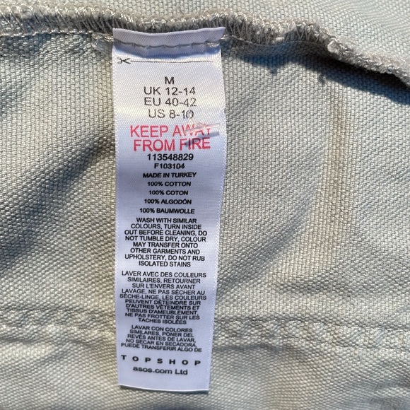 NWT Topshop Topshop oversized lightweight shacket with woven label - Picture 14 of 14